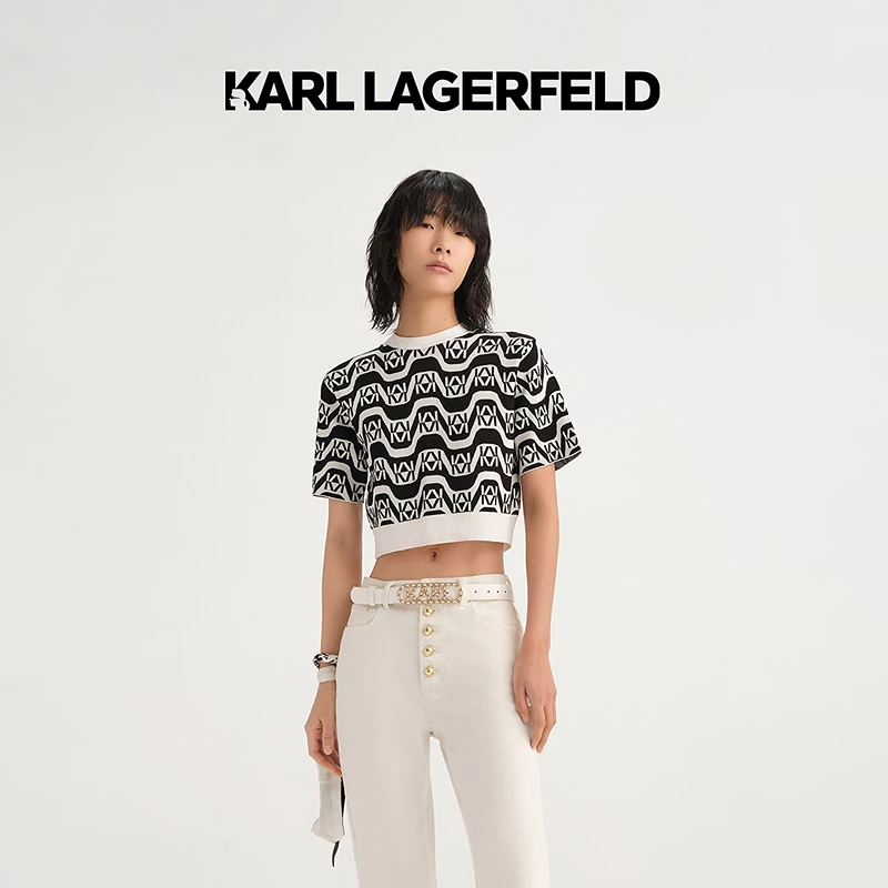 【蜜思仝专享】KARL LAGERFELD春季新款女毛针织衫老佛爷E32L2031