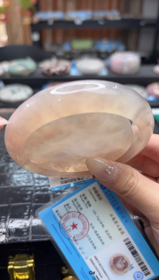 未镶嵌手镯石英质玉C359(63圈赠送镯心)