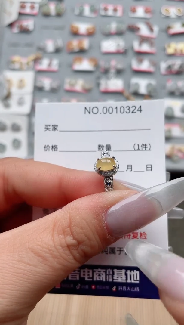 【闪购商品】翡翠戒指银S925镶嵌·