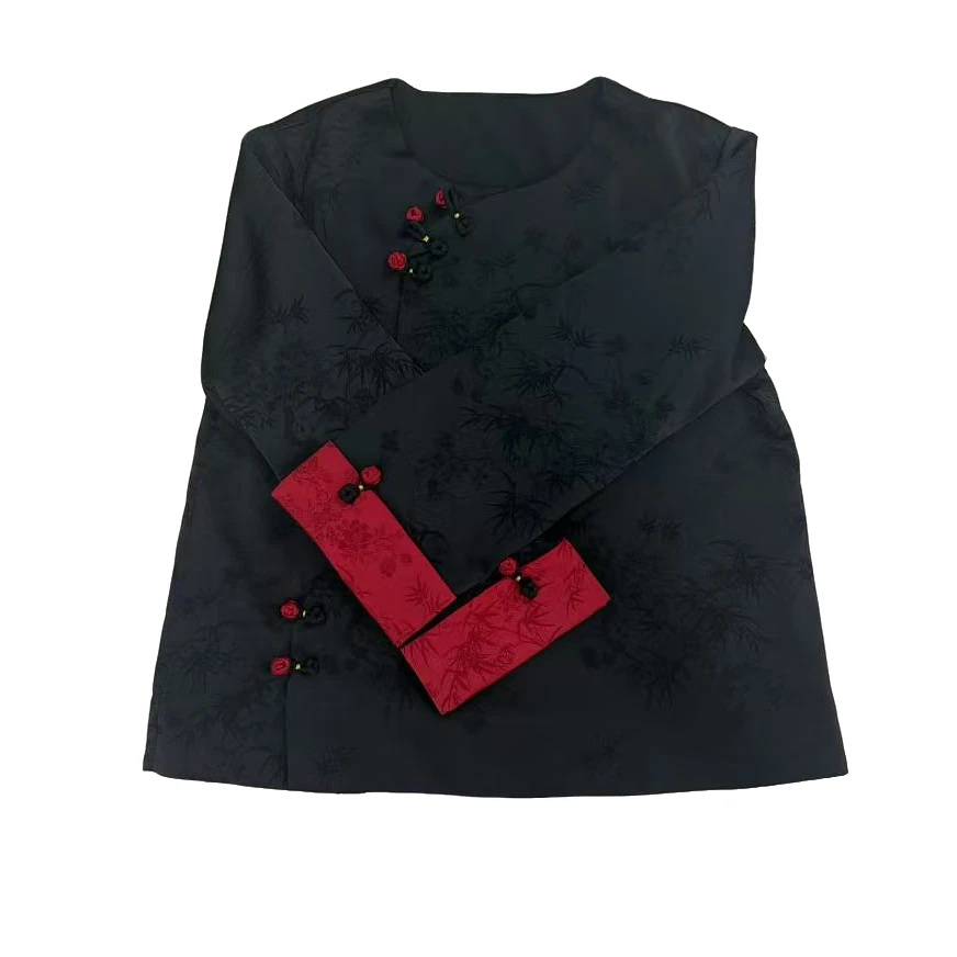 7092新中式提花打底衫