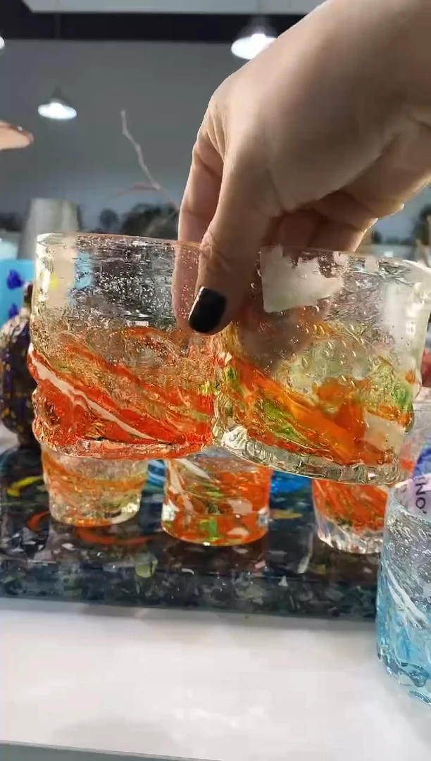 慕忆家手作琉璃两个桔直口
