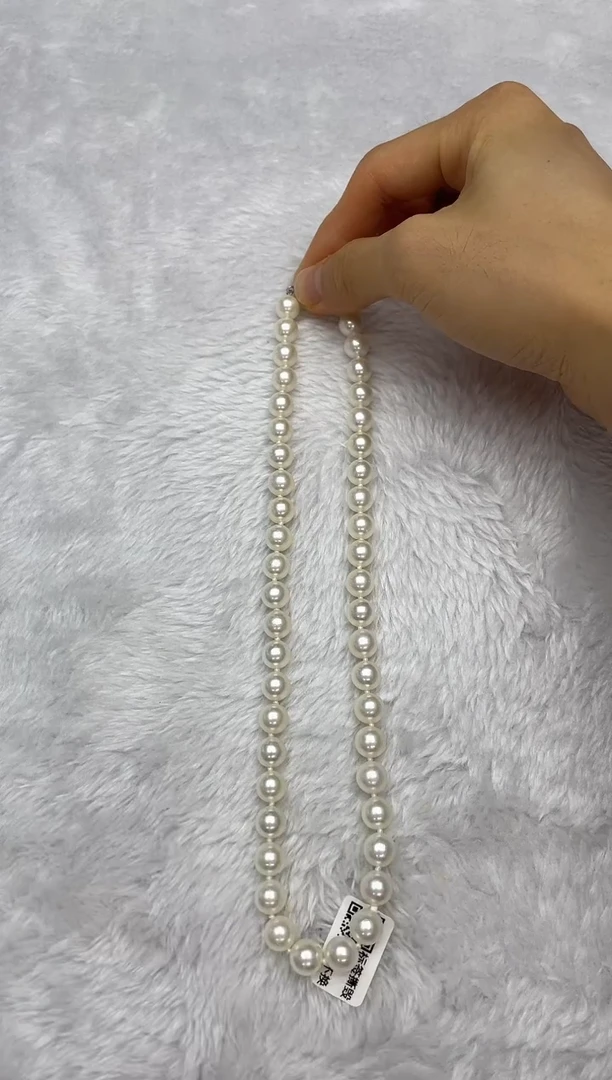 项链银S925镶嵌海水珍珠AK8.5-9mm
