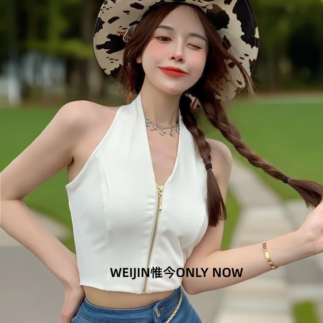 WEIJIN/惟今常规纯欲风打底修身型修身内搭夏季背心吊带性感风T
