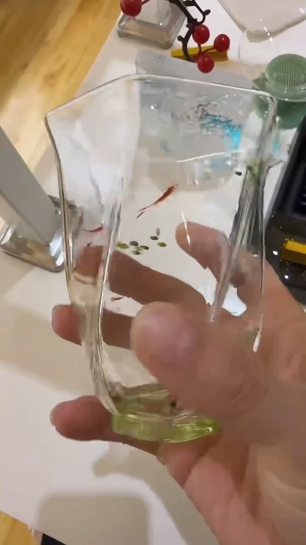 玉见手绘玻璃公道杯