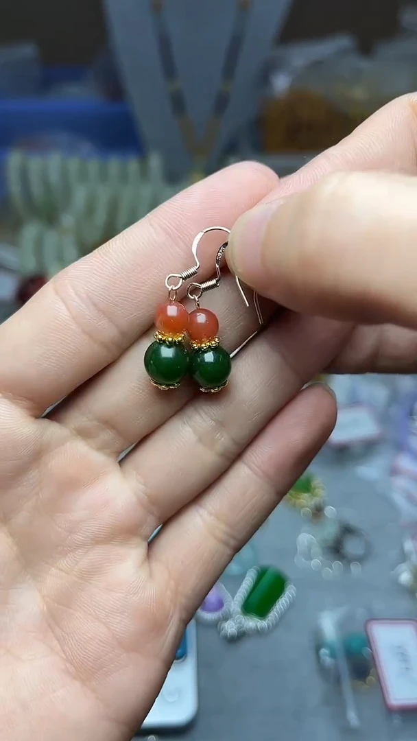 【闪购商品】查罗石耳钉合金耳钩