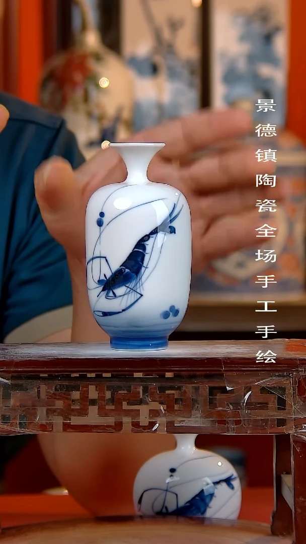 摆件景德镇陶瓷 手工手绘