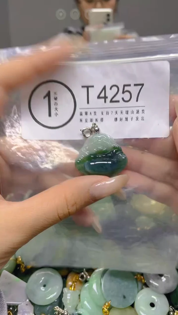 颈饰未镶嵌翡翠/ T /翡翠A货，一件也是批发价
