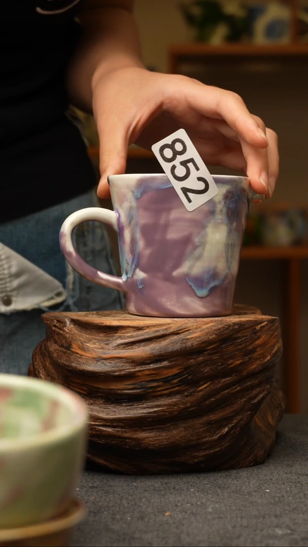 杯子852景德镇手工颜色釉杯子