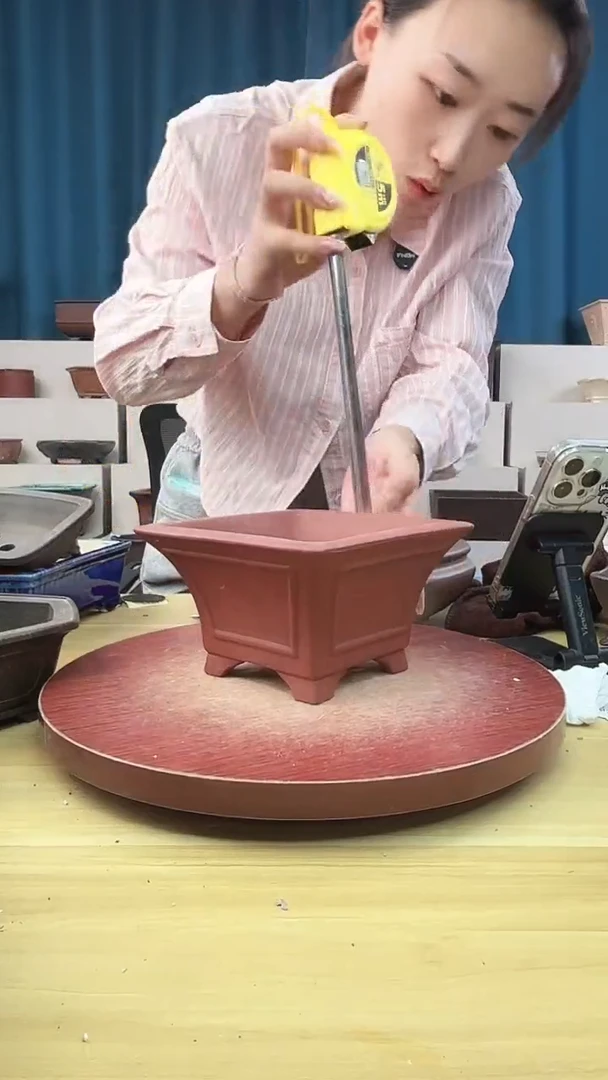 紫砂花盆花盆浅草紫砂花盆微瑕