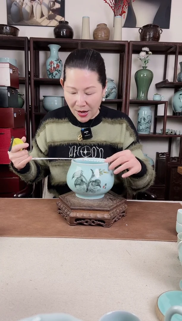 【闪购商品】杯釉中彩 中号钵B（叶）