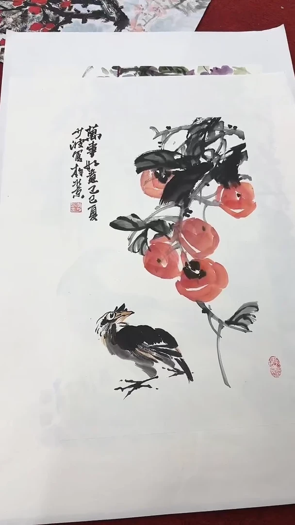 国画李少波/国画/花鸟