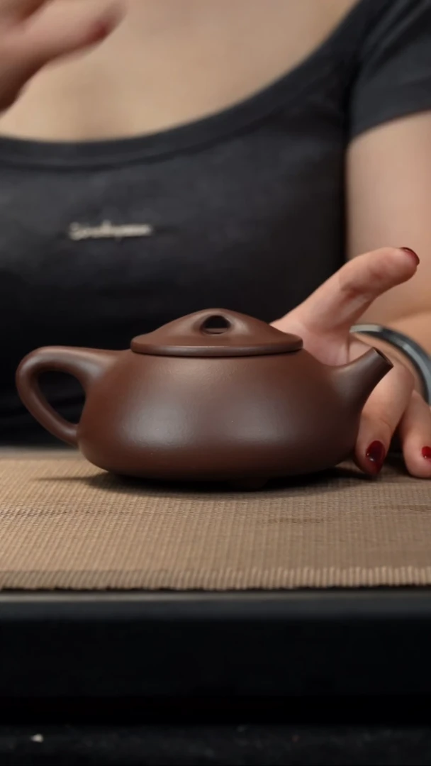 茶壶紫砂紫泥景舟瓢260c