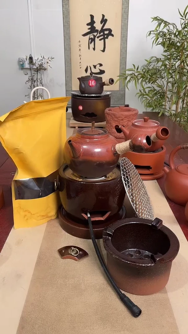 窑变炉＋电炉丝＋窑变700毫升壶＋炉垫【7件套】