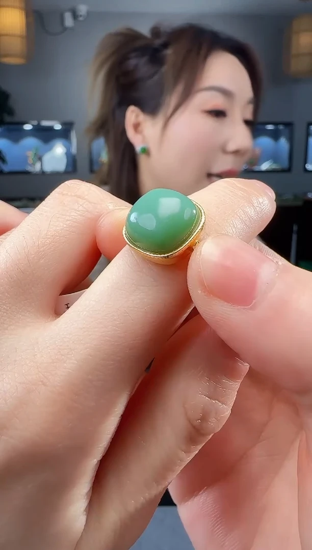 【闪购商品】和田玉戒指银S925镶嵌1