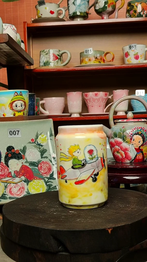 摆件陶景德镇手绘创意陶瓷有瑕