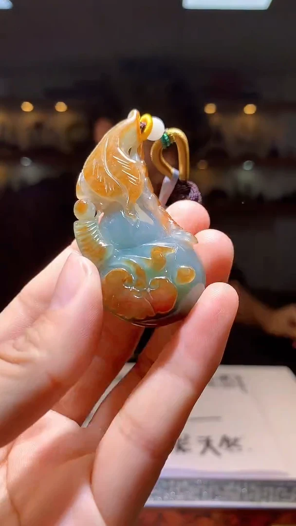 定制翡翠未镶嵌1087hm-毛货挂件26