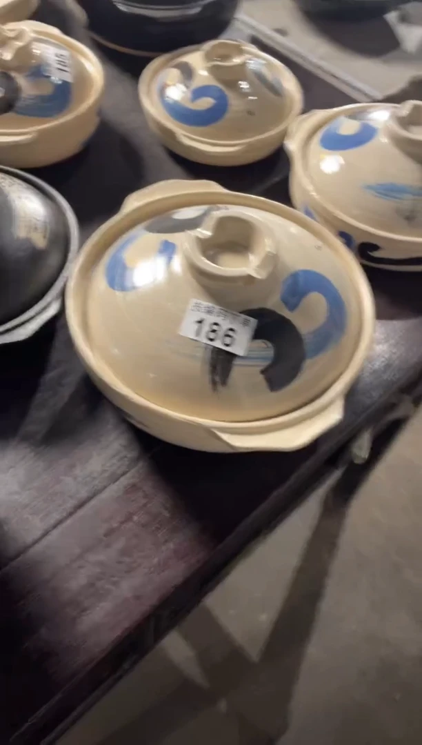 陶土08号186日式砂锅直径23.5高8.5容量2升