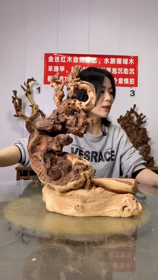 【闪购商品】木47金丝红木 羊蹄甲