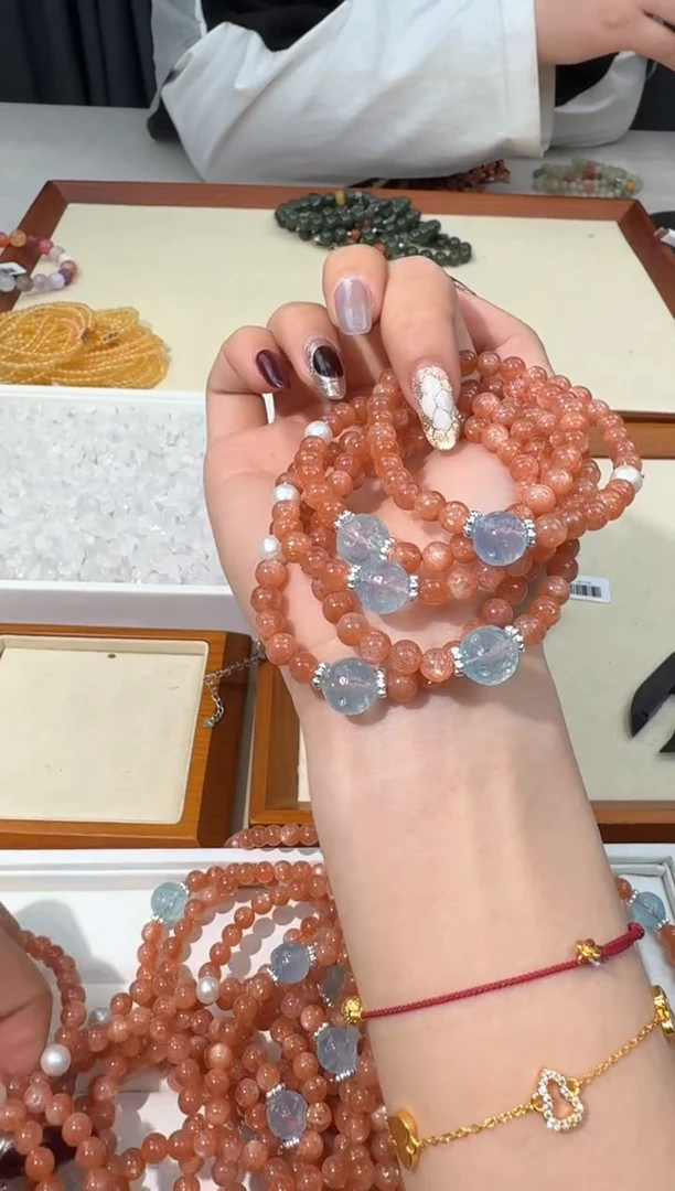 【闪购商品】水晶手链未镶嵌C042阿鲁沙海蓝星球设计款