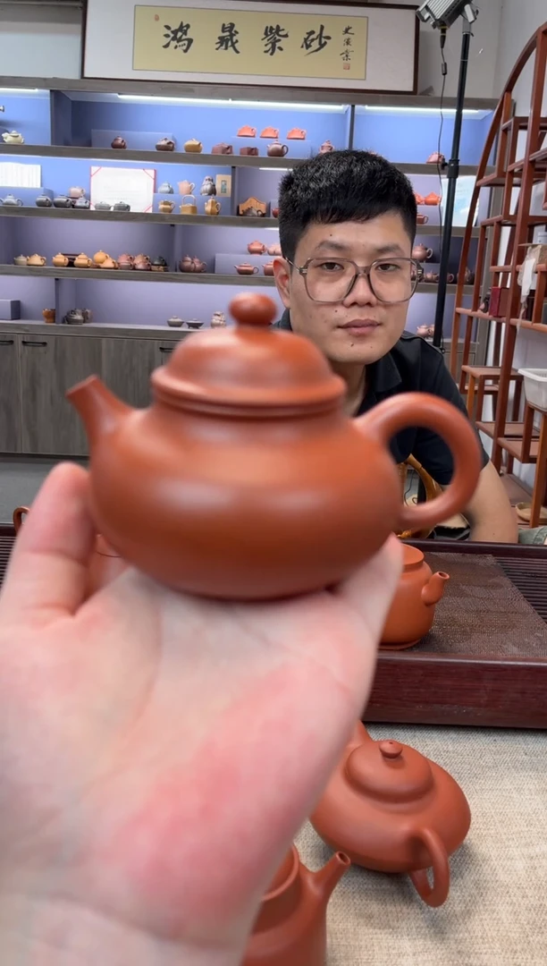 茶壶紫砂大红泥 容天·