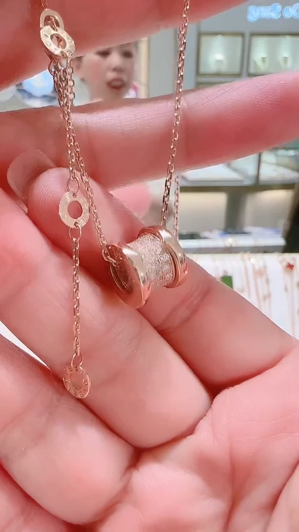 【闪购商品】钻石套链18K金镶嵌套链