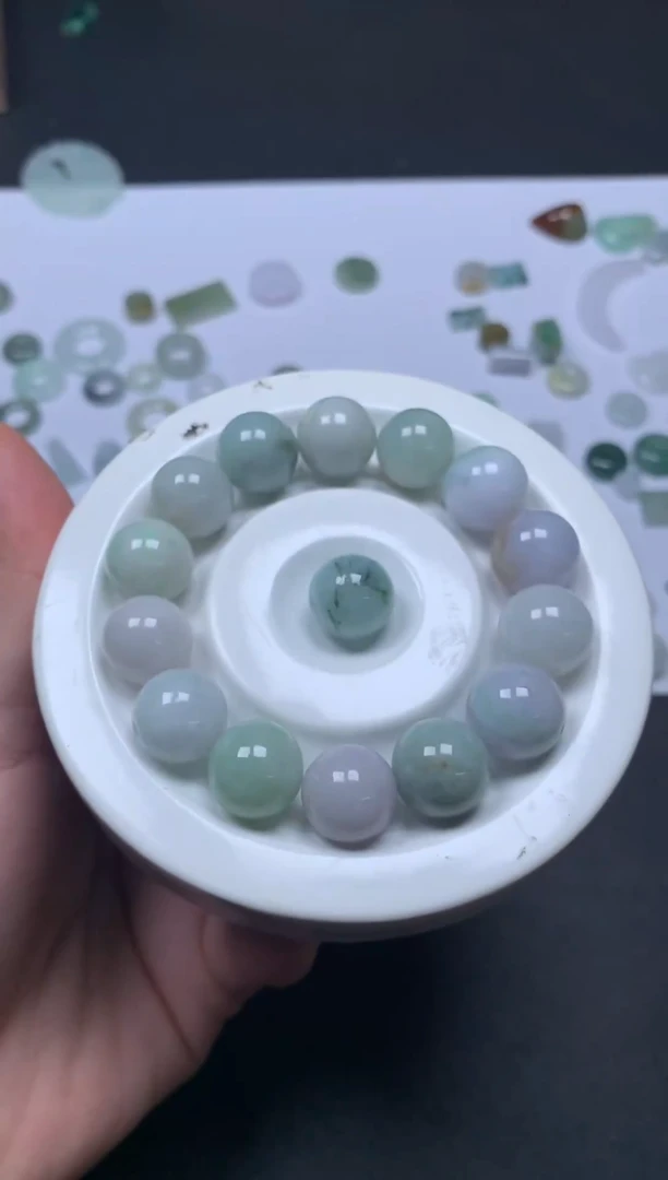 散珠翡翠天然翡翠V0111