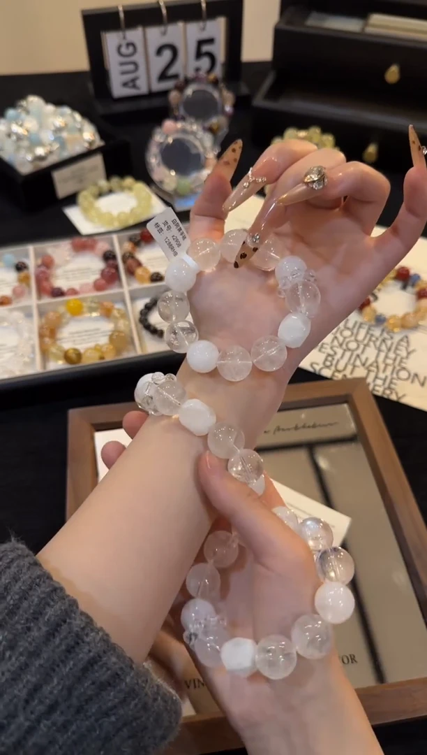 未镶嵌手链水晶白阿赛多宝x2908