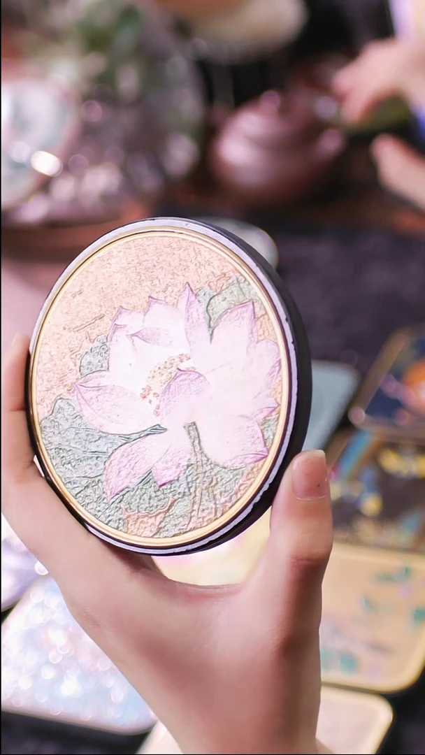 壹藏贰宝出水芙蓉图案杯垫一片