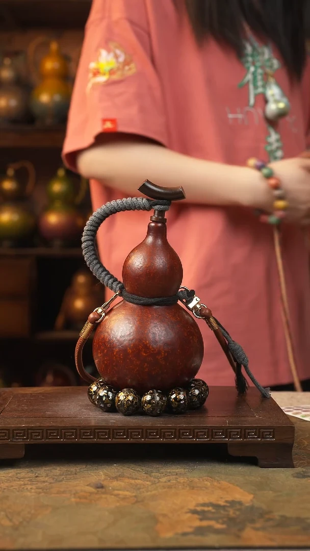 156云匠大漆酒葫芦一物一拍