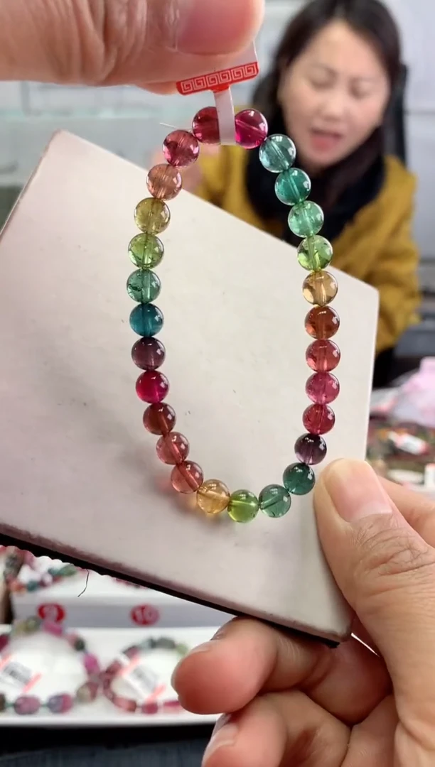 未镶嵌手链碧玺多样性发一条