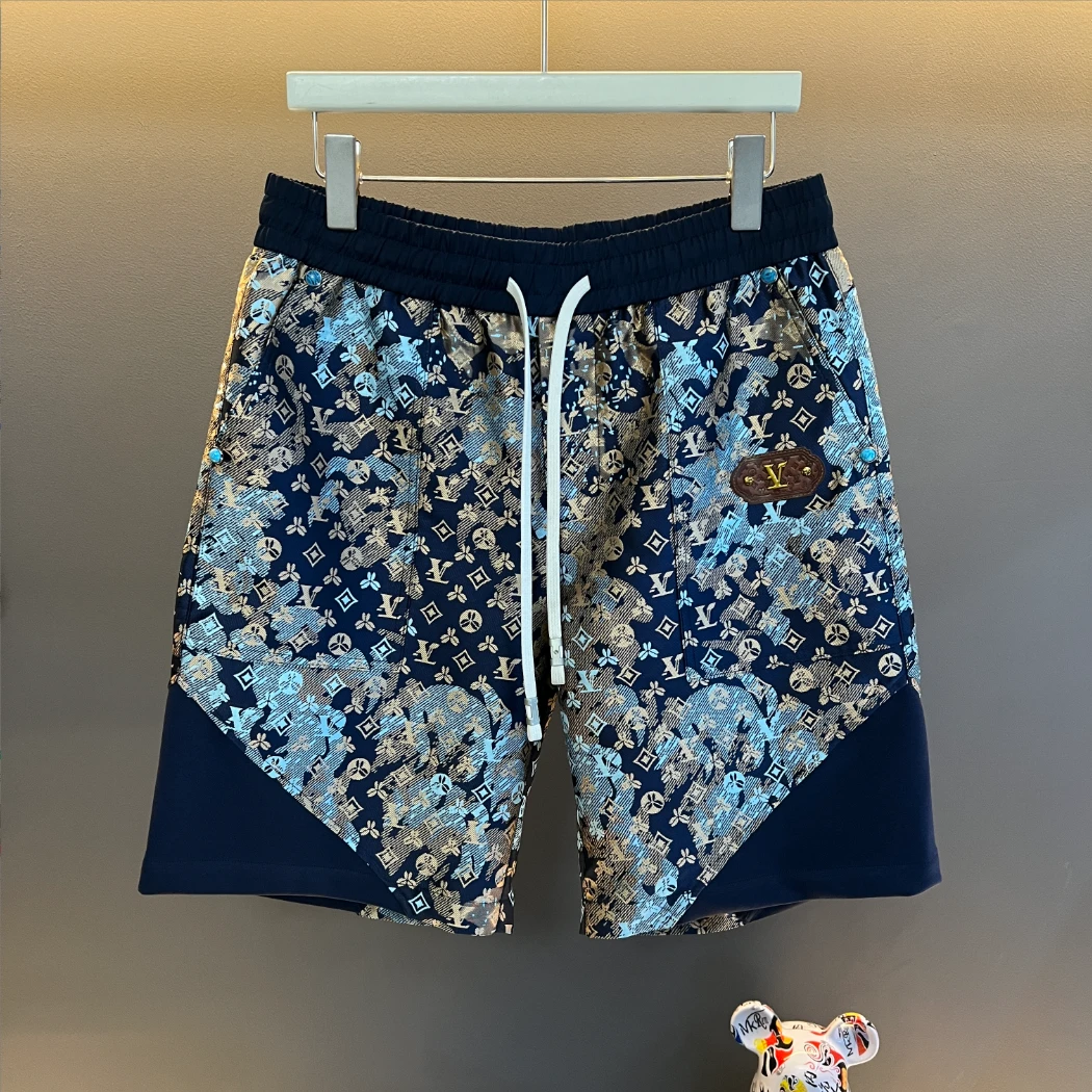 【十一专属-L447】夏季新款免烫吸汗印花设计师款多巴胺穿搭短裤