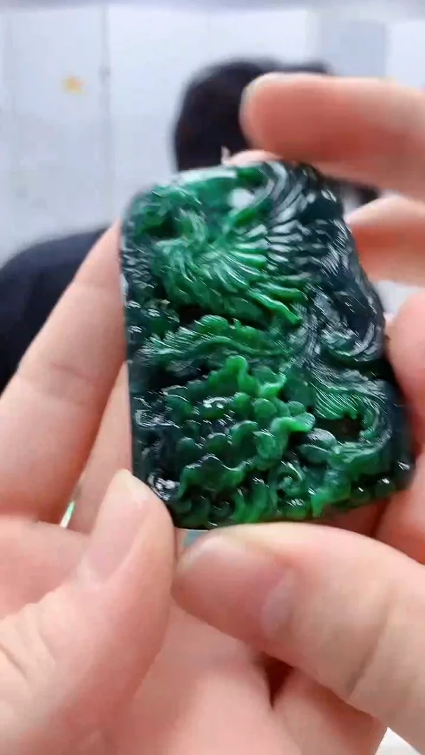 定制翡翠未镶嵌5145bb-毛货挂件65