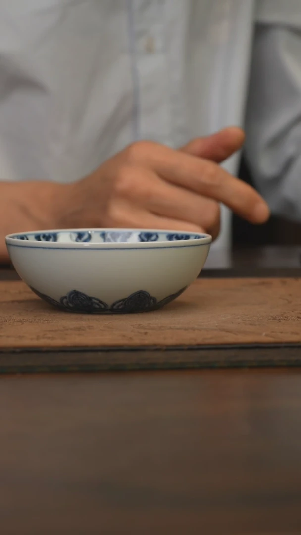 杯柴窑青花破价福利