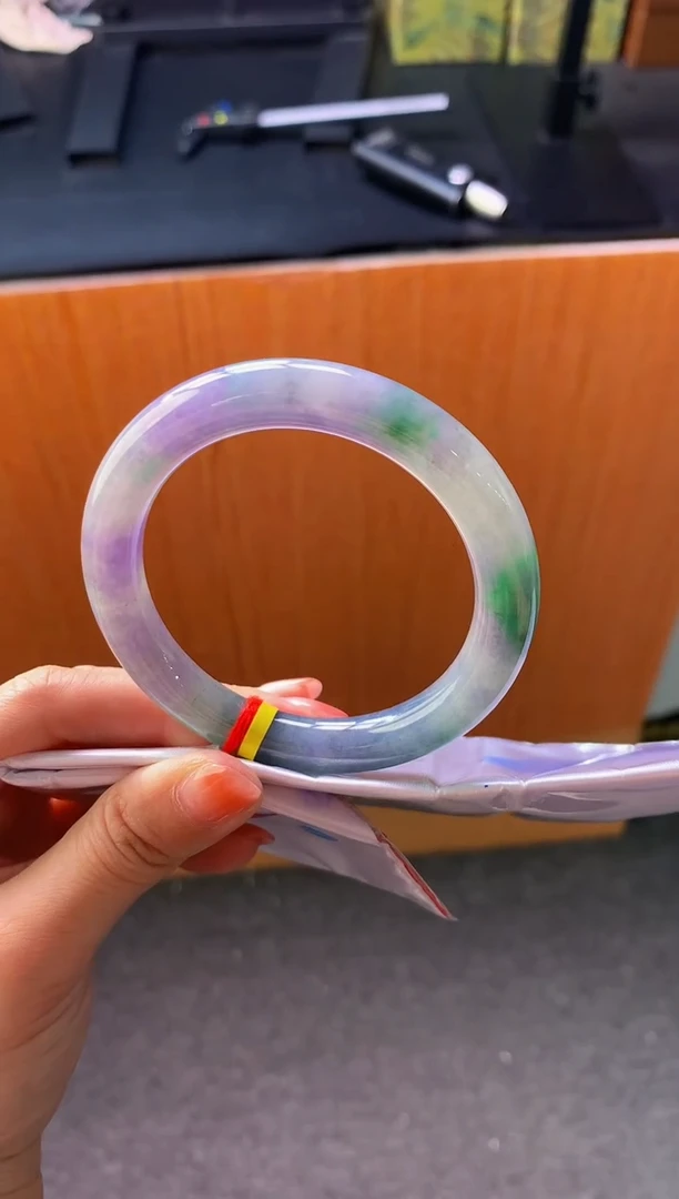 未镶嵌手镯翡翠-Q211 圈口55.4