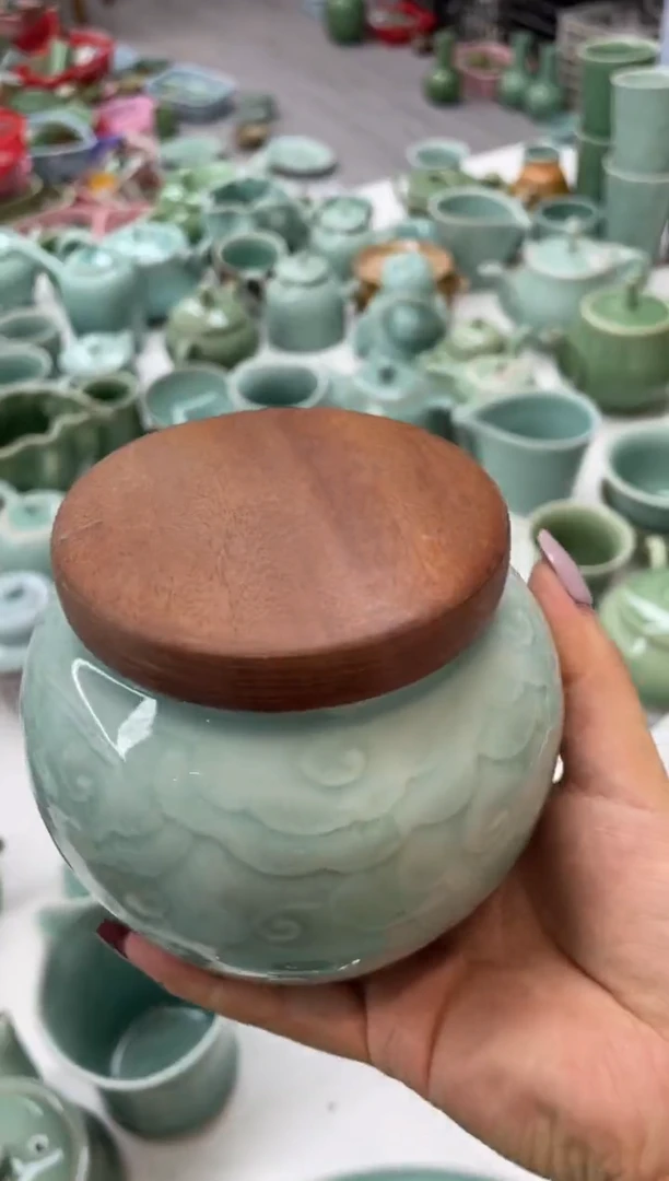 瓷特价福利 微瑕 慧仙青瓷