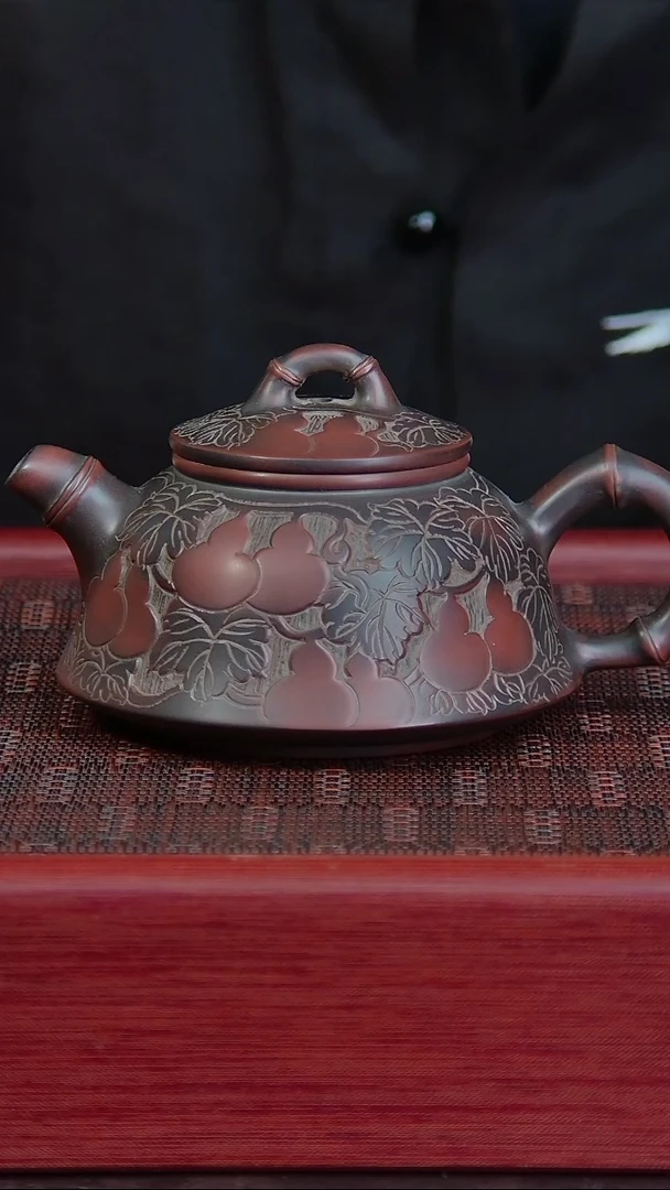 坭兴陶葫芦石瓢壶