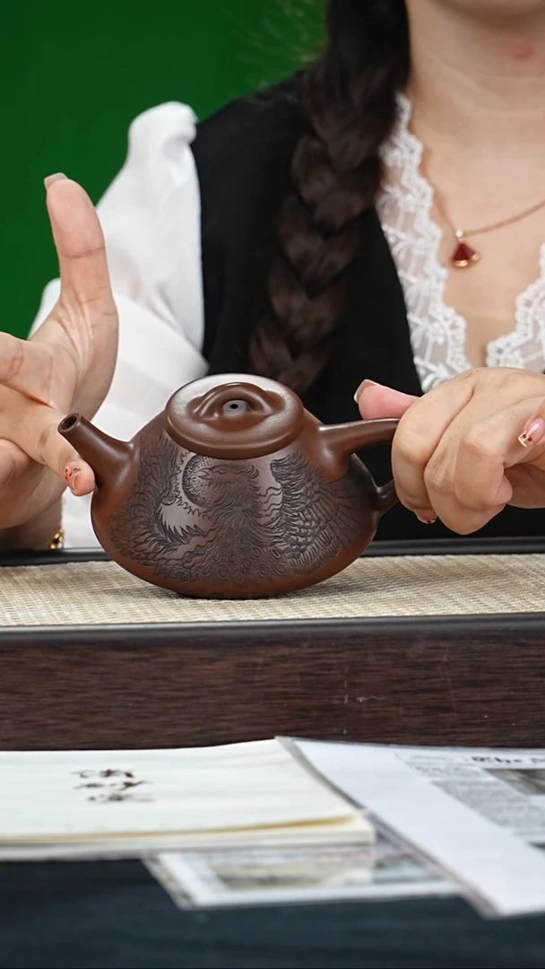 茶壶紫砂QST凤凰子冶石瓢