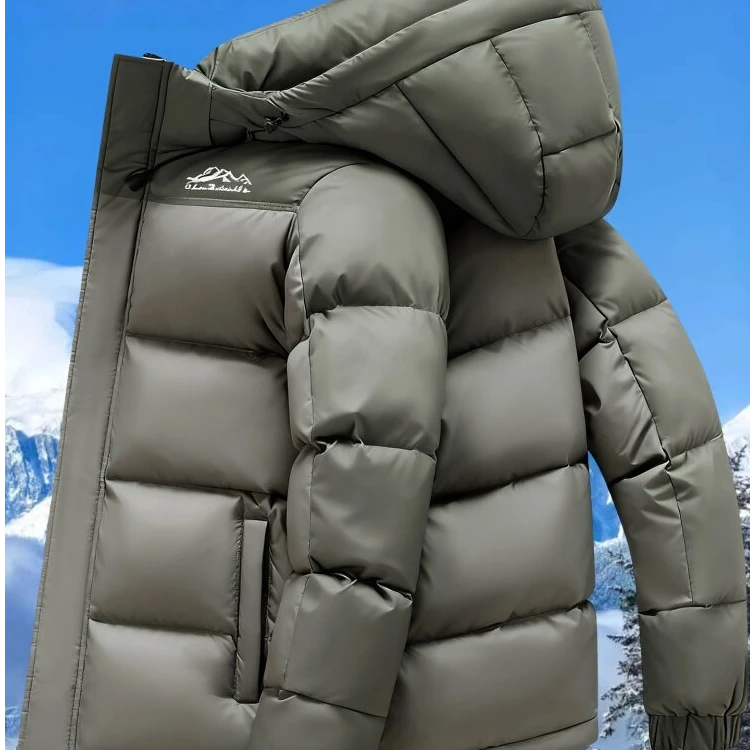 登格尔卡【鹅绒297g】高端男士羽绒服冬季新款加厚保暖休闲防寒外套