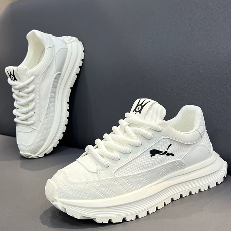 男鞋夏季网面透气休闲运动男士跑步防滑软底小众设计鞋子男款老爹