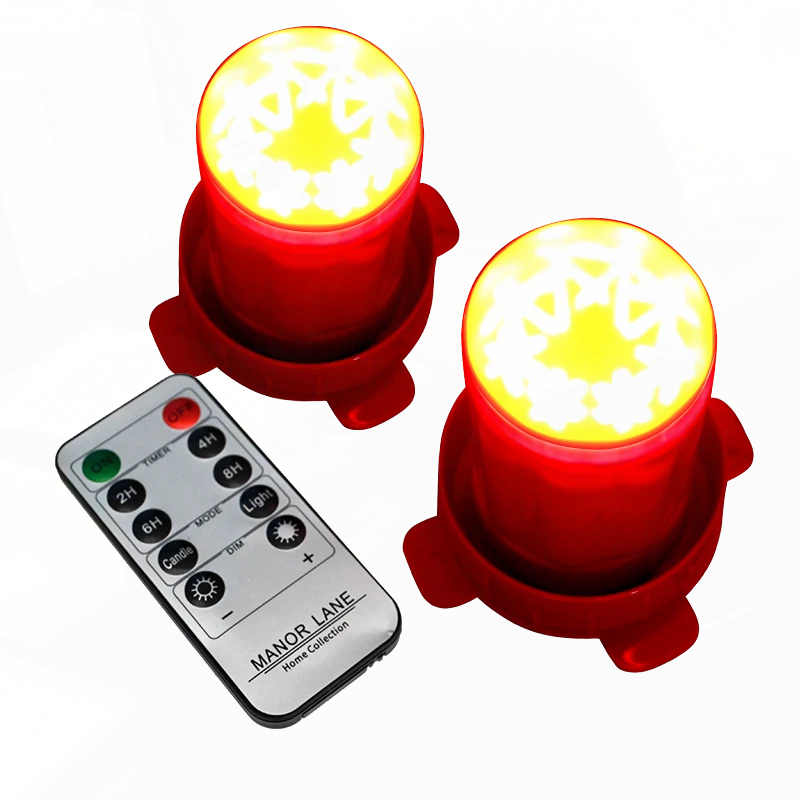 新年大红灯笼遥控LED灯笼配套灯LED灯灯笼伴侣免插电可定时灯笼灯
