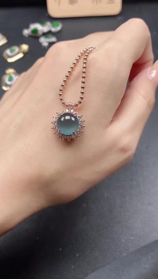 银S925镶嵌戒指翡翠51511