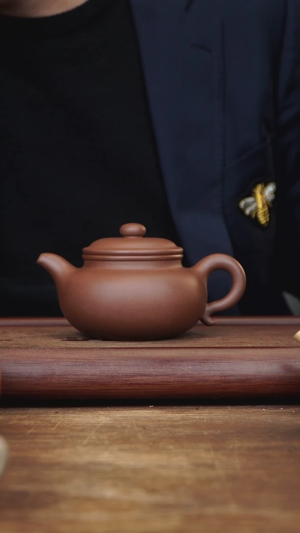 【闪购商品】紫砂茶壶350ml 全手仿古 紫泥