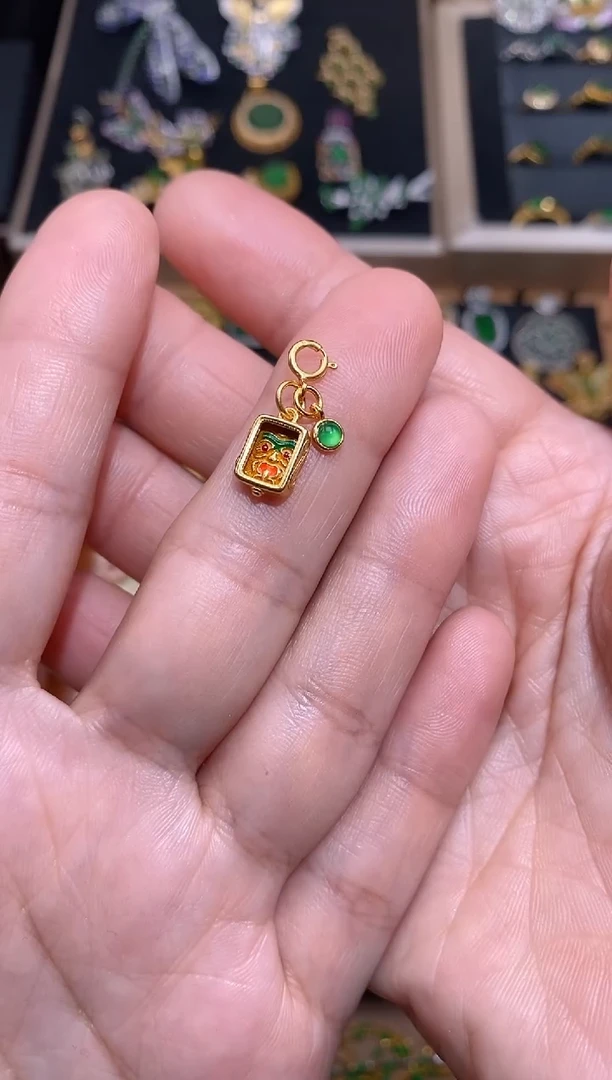 【闪购商品】翡翠颈饰银S925镶嵌扎基拉姆