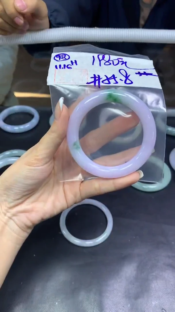 未镶嵌定制翡翠98手镯55.8+1980元+拍一发一