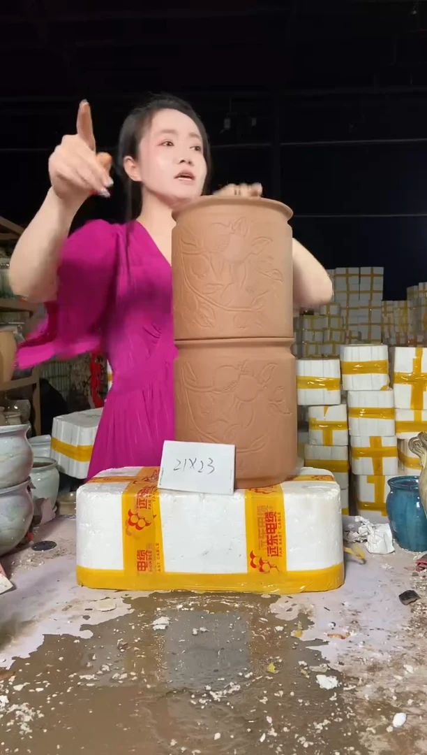 宜兴紫砂花盆盆盆21*23