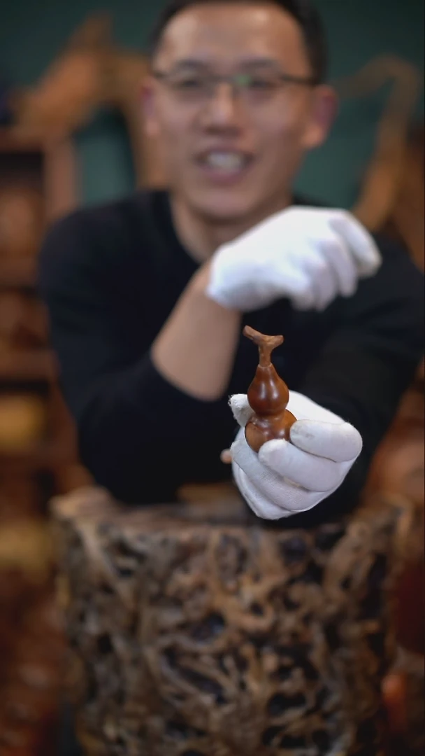 【闪购商品】枣木雷击枣木把件葫芦