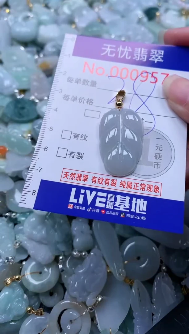翡翠未镶嵌吊坠(不含链)9579
