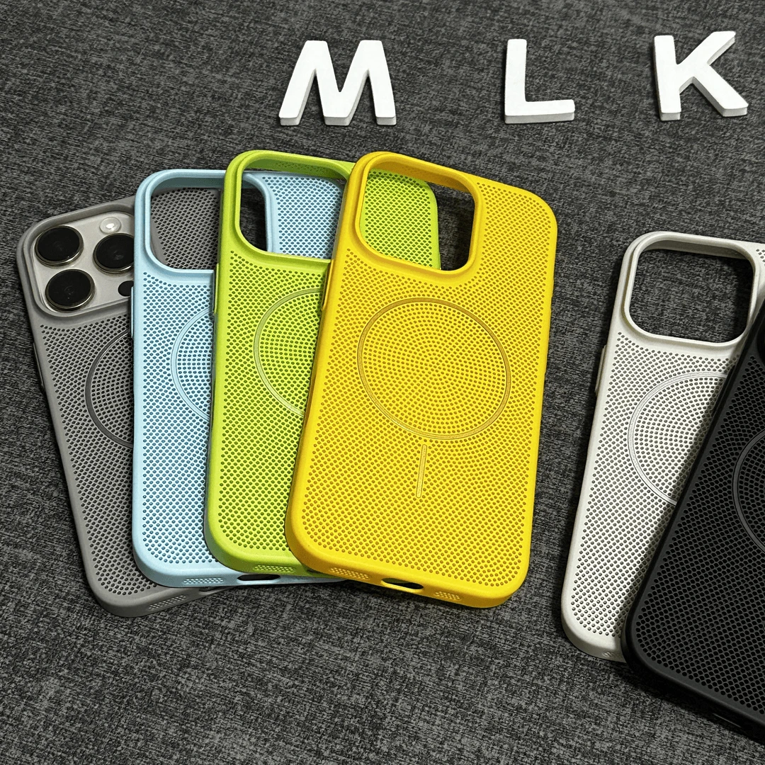 MagSafe细圈磁吸散热透气适用苹果16promax手机壳iphone15/14防摔