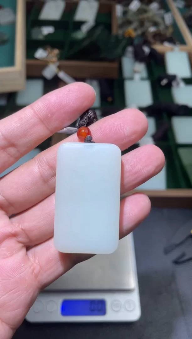 定制和田玉无事牌小35