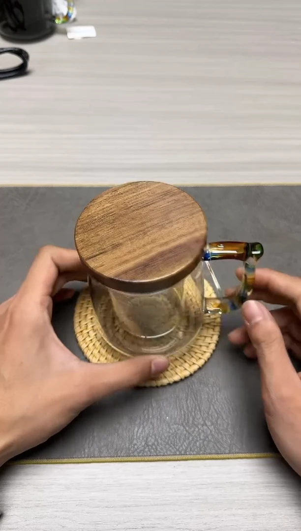 【闪购商品】风谜茶周边茶道用品#木兰杯透明+藤编垫